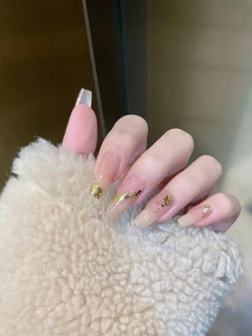 我丢 以前没发现我手这么好看04#显白美甲  #金箔美甲  #仙女美甲