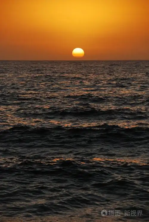 海洋上的夕阳