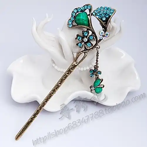 包邮铜色系中国风古典发簪发钗步摇古装盘发首饰 汉服头饰配饰女