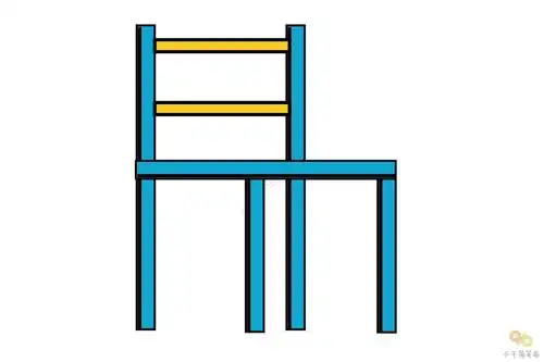 立体椅子简笔画
