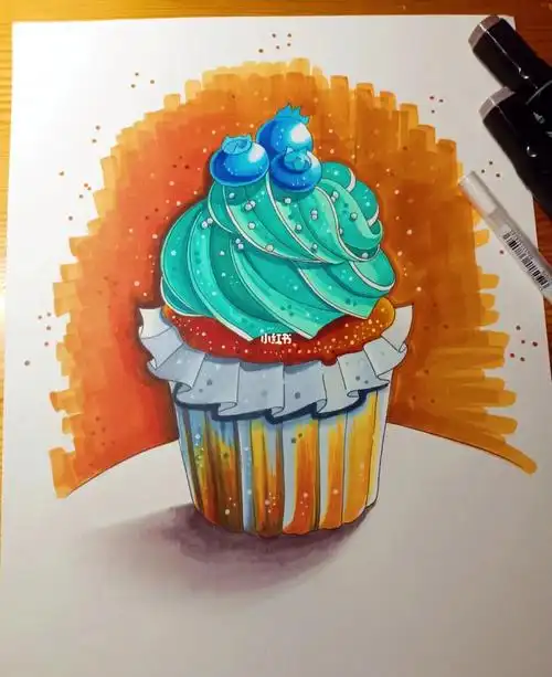 马克笔手绘食物