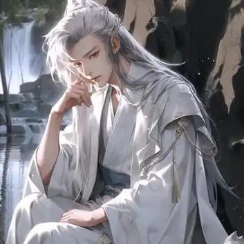 白发汉服古风男生头像|纸片人比不上真人