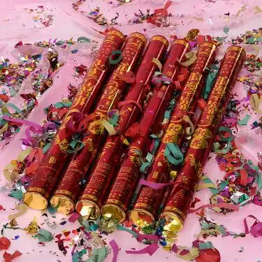 青苇 礼炮礼花筒 礼宾花 6桶装 结婚用品 婚礼满月百天喜庆典礼 60cm