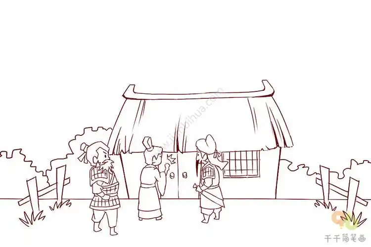 成语故事 三顾茅庐简笔画_动物成语(中传北广)简笔画