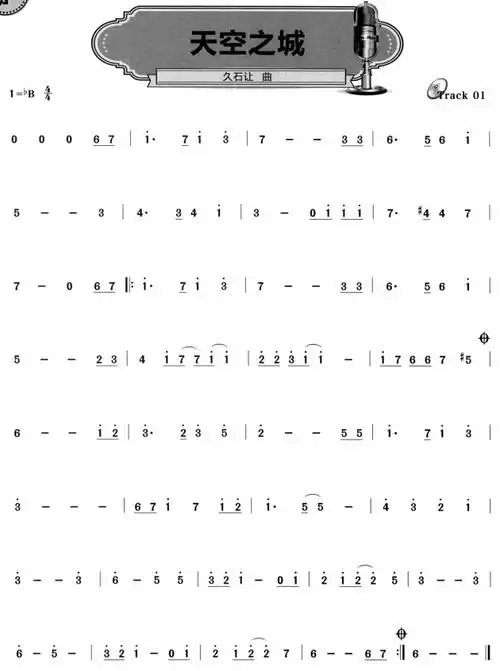 萨克斯谱 > 天空之城欢迎访问简谱网!欢迎传谱,欢迎发布原创歌曲!