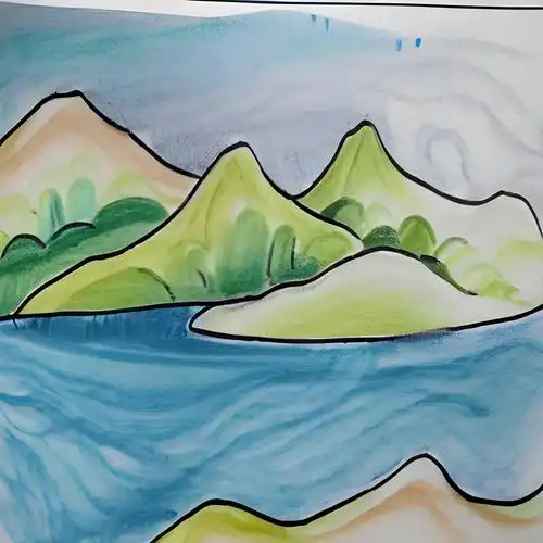 流沙河简笔画