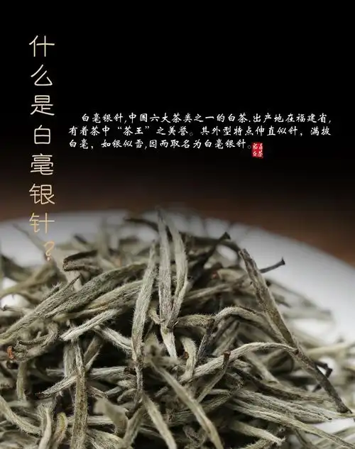 福鼎白茶白毫银针 晨品茗2019年明前早春【整箱2斤批发散茶 送礼袋】