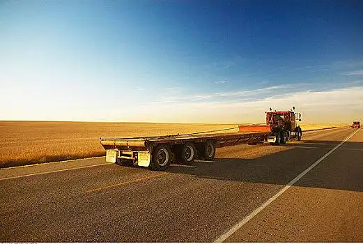 运输,卡车,驾驶,黄昏