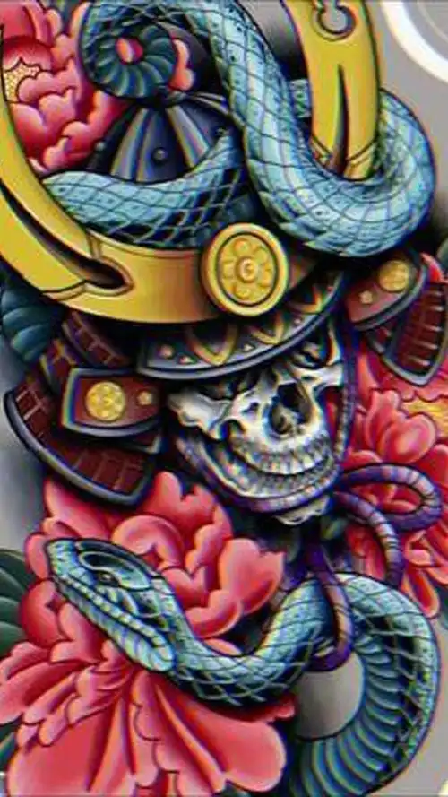 鬼武士 #纹身 #纹身图案手稿_腾讯视频