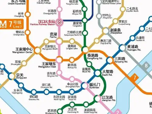 武汉2017年地铁·城铁线网图【三千万像素超高清6300-6000】ppt