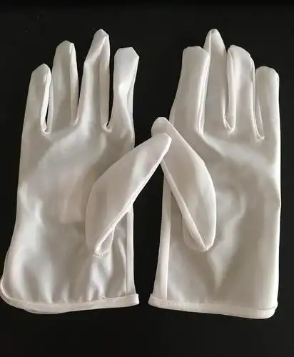 厂家直销优质防静电湿pu手套 无尘耐磨擦拭布礼仪珠宝白手套