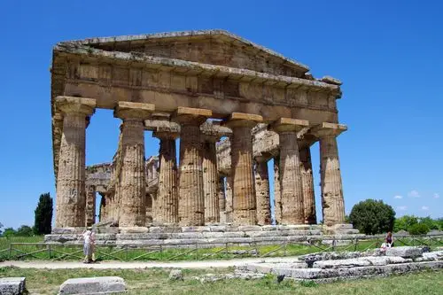paestum,萨勒诺,意大利,海王星神庙,麦格纳 grecia,古庙,希腊寺庙