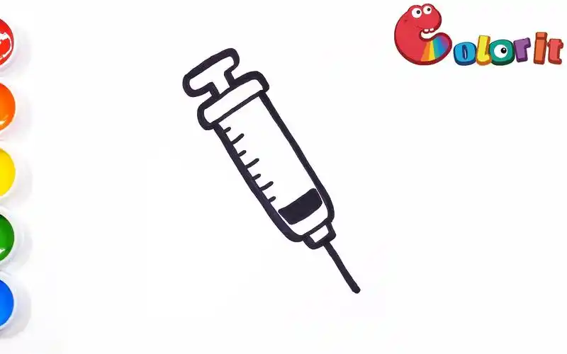 【简笔画】超简单儿童手绘——注射器,孩子们只爱过家家里的它!