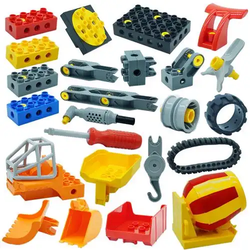 大颗粒兼容乐高百变工程5002零件散件机械螺丝刀螺纹培训科技教具