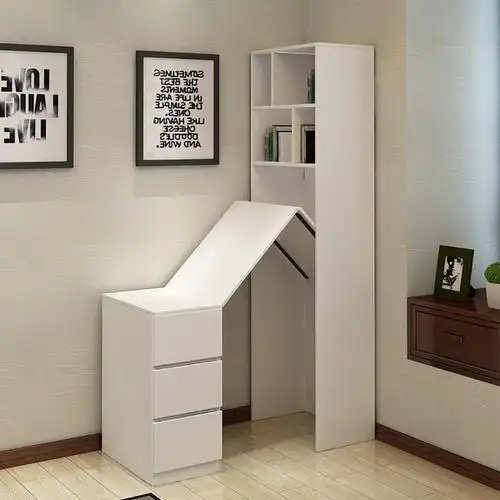 okyeah书柜书桌一体组合简约现代折叠电脑桌家用转角组合桌子定制