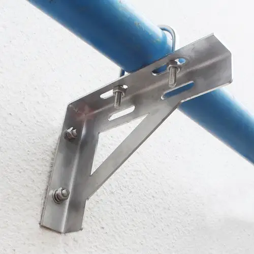 304不锈钢天然气管道固定支架三角支撑 l型角铁角钢消防管托架u型