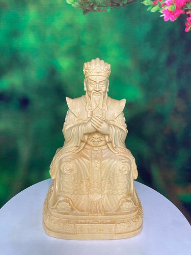 桧木木雕三官大帝神像上元天官中元地官下元水官三界公三元大帝像