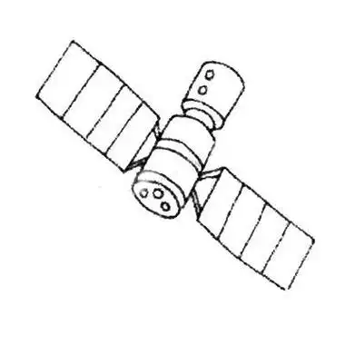 怎么画卫星简笔画漂亮卡通好看的人造卫星简笔画图片教程步骤中国人造