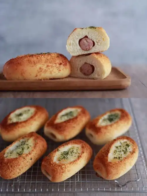 隔夜也依然松软的芝士香肠面包