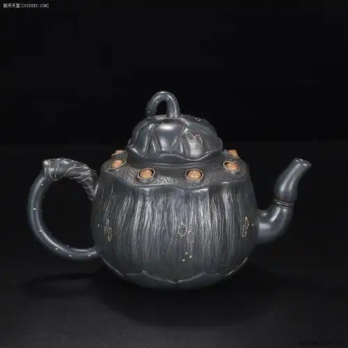 一线新收蒋蓉款本山绿泥莲蓬紫砂壶