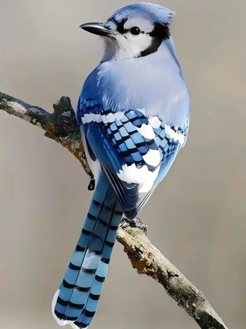 动物  92 形态特征  蓝松鸦,这种中等体型的鸟儿,可是大自然中一道