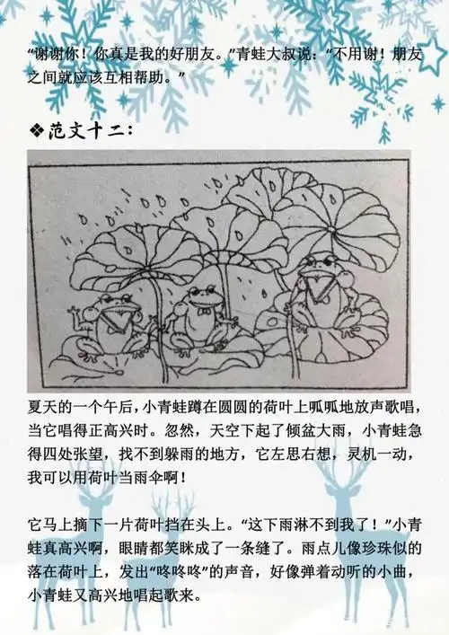 小学看图写话:一二年级范文精选,有心的家长,请务必为孩子存!