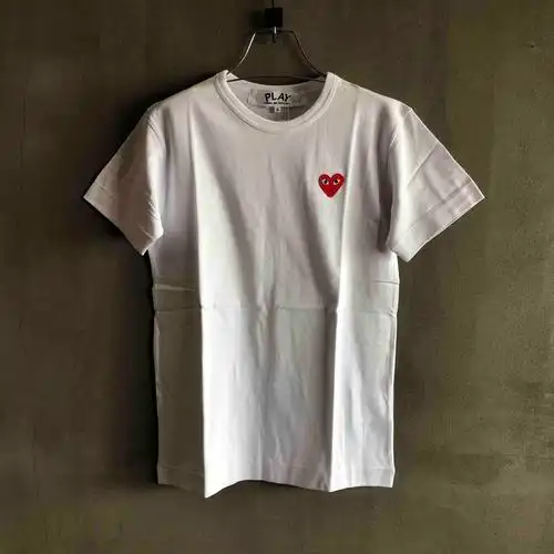 孤品cdg川久保玲正品保真杨幂同款男女情侣款小爱心短袖t恤t108