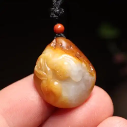 挂件男女生肖猴子白玉石新疆和田新疆吊坠颈饰