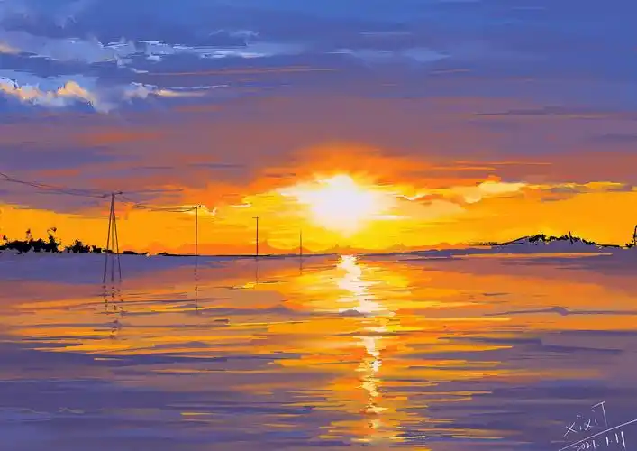 比起日出,我还是喜欢日落.