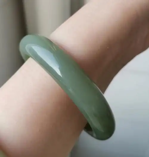 和田玉青海料手镯