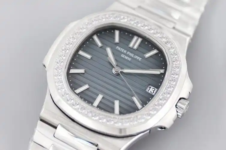 3k厂百达翡丽鹦鹉螺高级灰5713g镶钻2021款腕表赏析