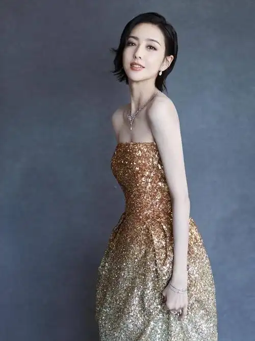 经历婚变一身抹胸礼裙摇曳登场她不仅是朵朵妈她是佟丽娅