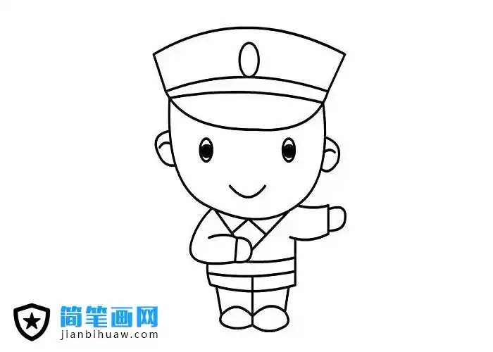 指挥交通的交警简笔画图片交通警察是指在交通管理警察总队中工作的