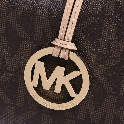 michael kors mk迈克·科尔斯 女士深棕色logo水桶包斜挎包手提包 30