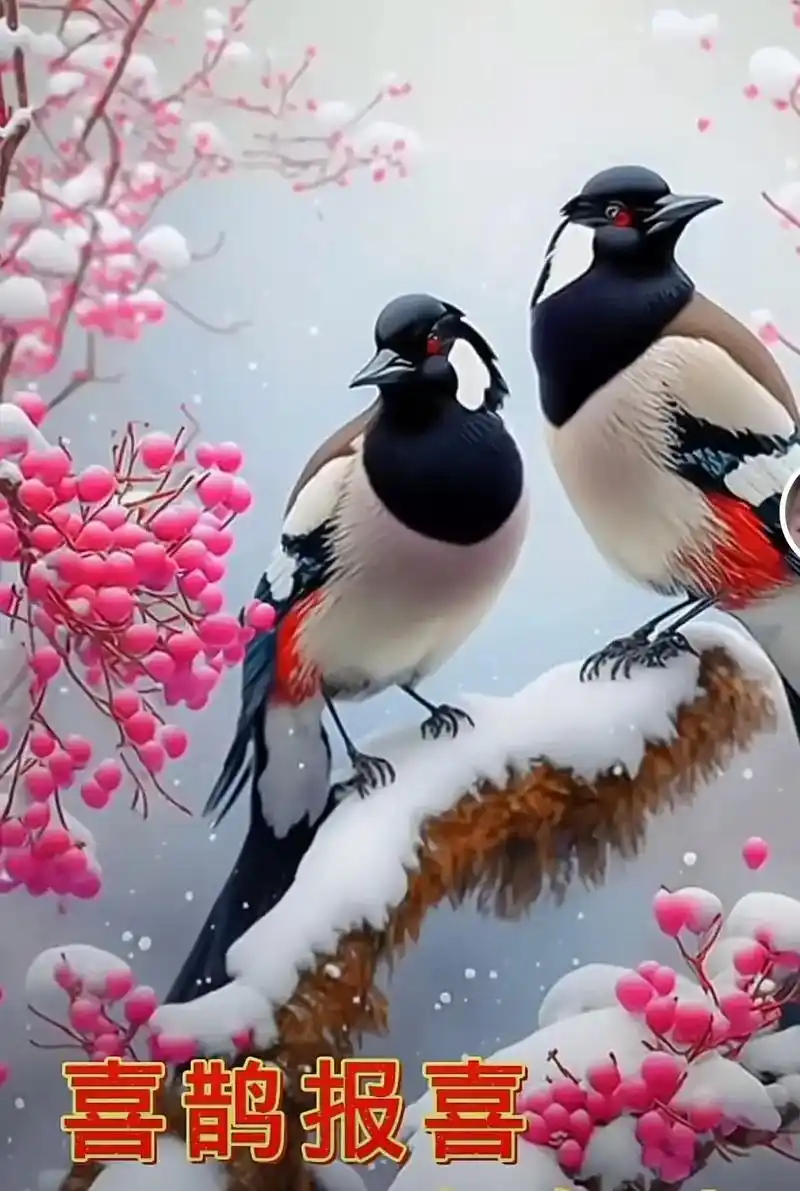 这是另一张的对比照片 摄图网 喜鹊报喜 清风徐徐吻湖面 69 - 抖音