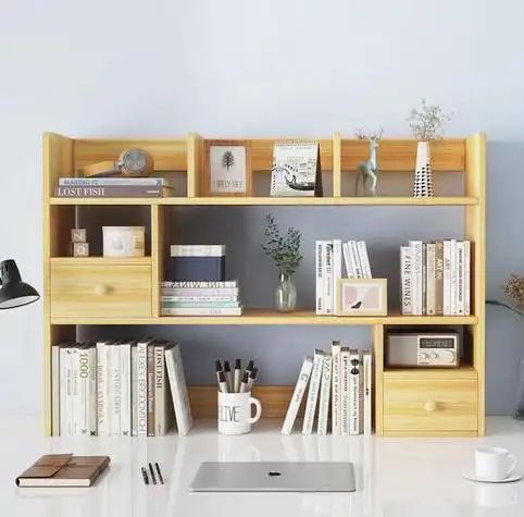 书架书桌收纳推荐图片大全:书架书桌怎么摆放?