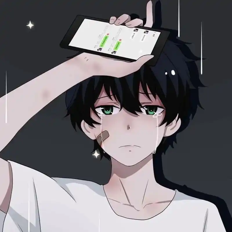 哭起来和女生一样,只是你没看而已