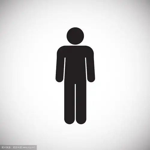 白色背景上的人形