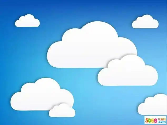 白云简笔画图片 白云简笔画图片彩色
