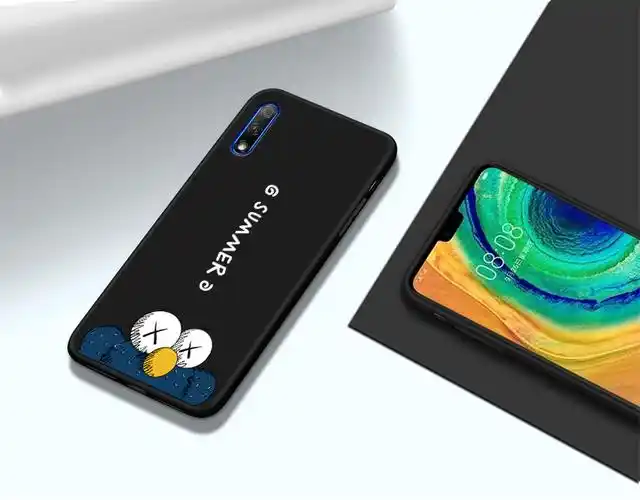 华为荣耀9x手机壳可爱荣誉九叉液态硅胶保护套hlk-al00软壳卡通男女