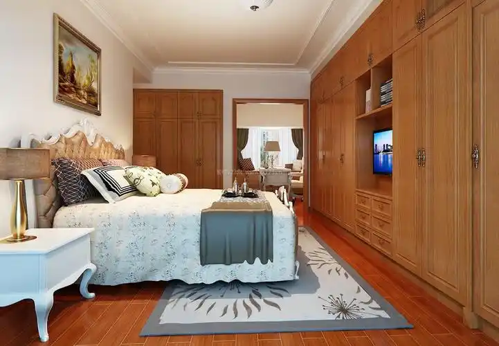 简欧家居卧室定制衣柜装修效果图片