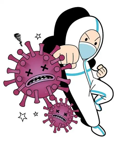 医生抗击病毒图片