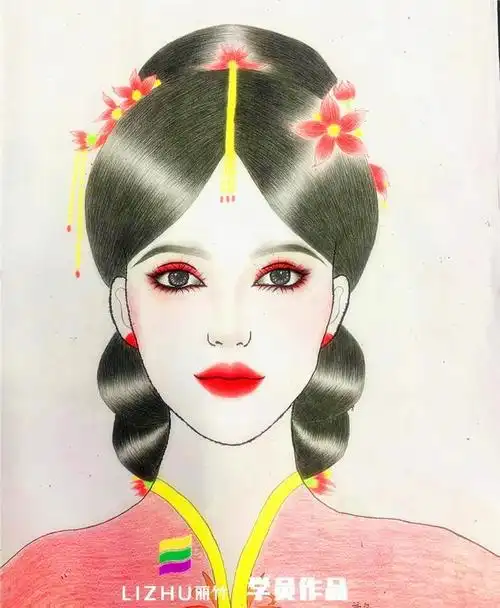 化妆美人图欣赏,广西化妆师美妆师学校作品