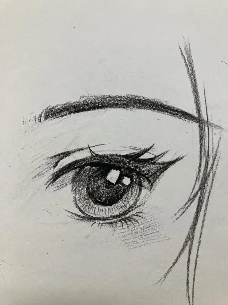 《眼睛》眼睛怎么画好看?这次真的是有手就能画吧!#零基础学画 - 抖音