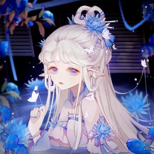 手绘女头像古风