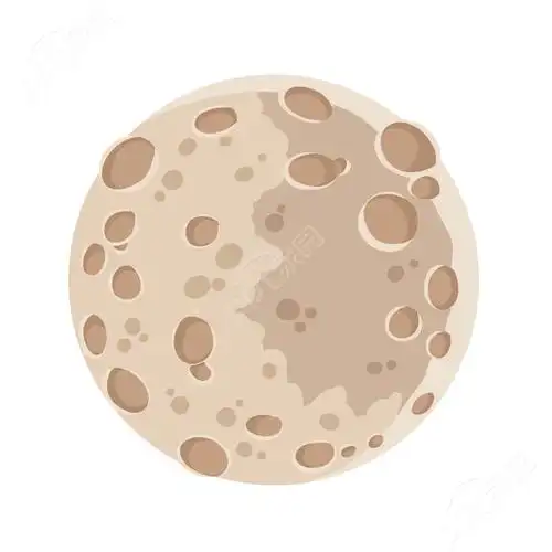 卡通手绘月球图片免抠素材