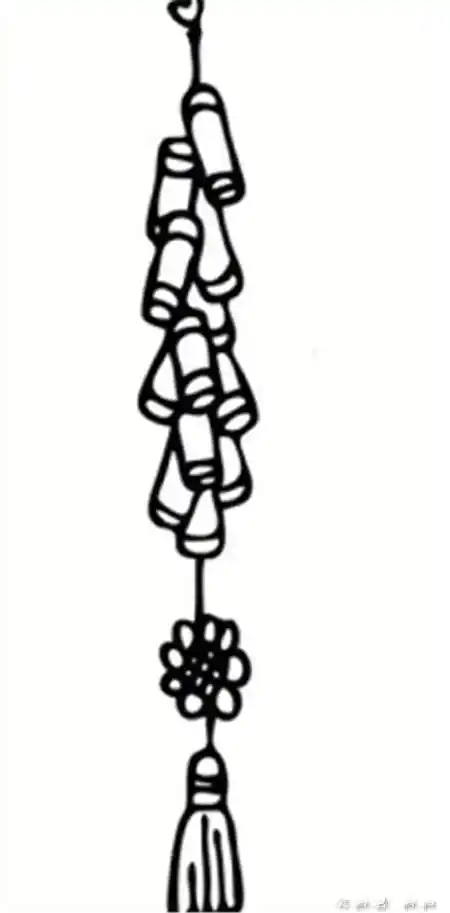 鞭炮简笔画一串鞭炮鞭炮的简笔画图片大全鞭炮简笔画 烟花爆竹简笔画