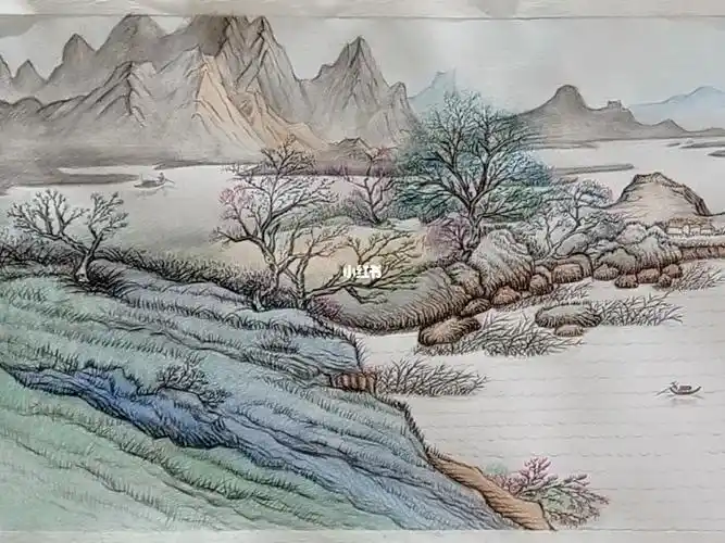 彩铅山水画作品赏析