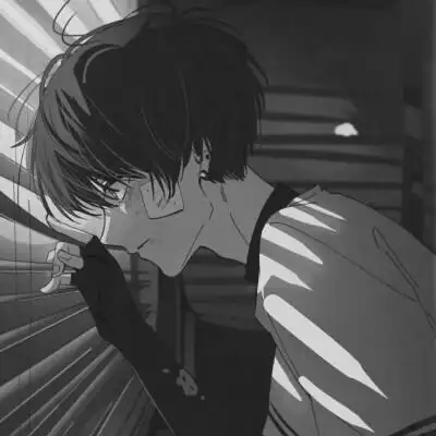 黑白男漫头 个性好看的高清黑白动画头像男_男生动漫头像_头像屋