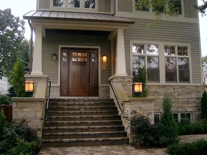 新古典风格别墅进门玄关装修样板房